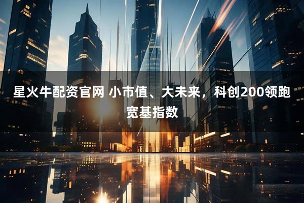 星火牛配资官网 小市值、大未来，科创200领跑宽基指数